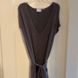 Anthropologie Charcoal Midi Dress